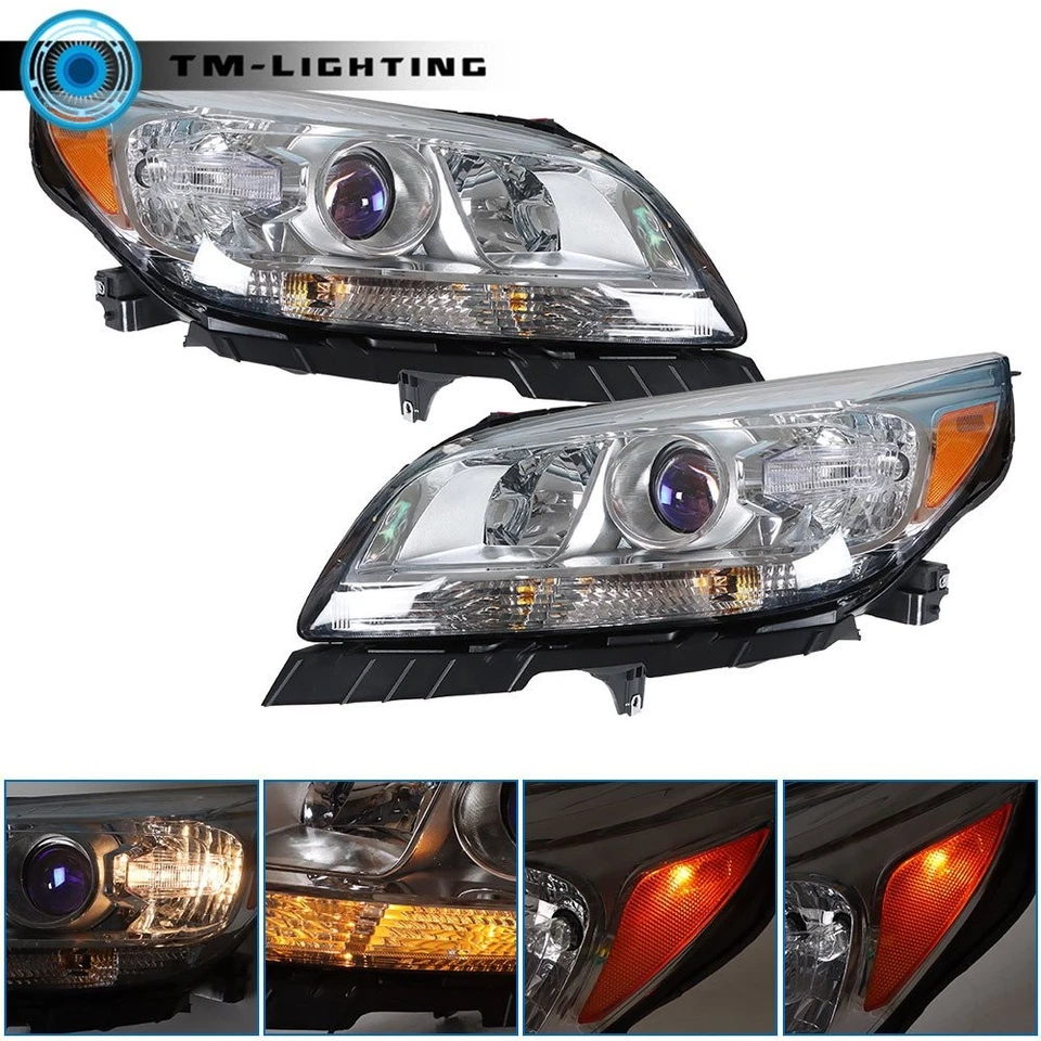 Conjunto proyector faros halógenos cromados para Chevrolet Malibu 2013 2014 2015 Foto 4 de 4