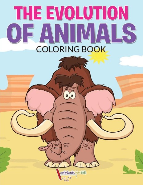Activibooks For Kids | The Evolution Of Animals Coloring Book | Taschenbuch-image