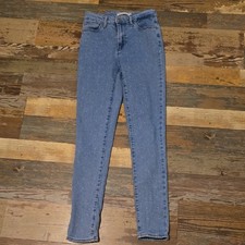Levi's 721 High Rise Skinny Denim Blue Jeans Size 26 Inseam 29