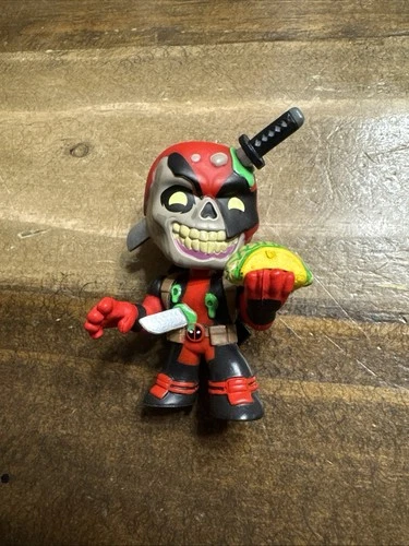 Funko Mystery Minis Zombie Deadpool w Brain Taco Figure Bobblehead Marvel 2021