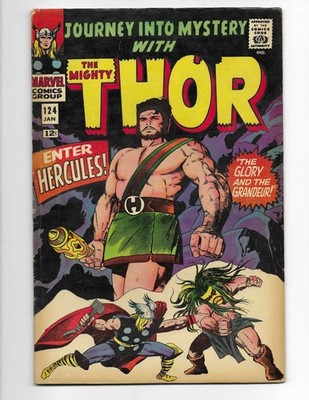 Journey Into Mystery 124 1966 Marvel Comics VG/F 5.0 Thor Hercules Zeus Odin