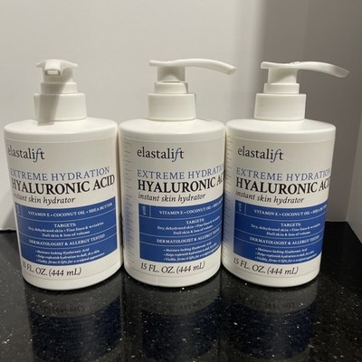 3x Elastalift Extreme Hydration Hyaluronic Instant Skin Hydrator Cream New