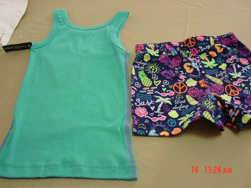 NWT Girls Mix and Match Tank Top Shorts Set - Picture 3 of 4