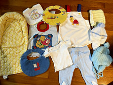 Paket 11 Baby Jungen Wintermützen, Hosen, Lätzchen Kleinkind Top Zustand