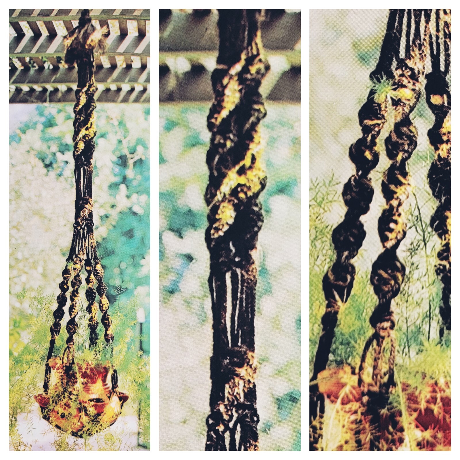 Vintage Craft Course Pub. H-213 "Macrame Hang-Ups" 11 Macrame Projects ©1973