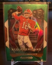 TREVOR LAWRENCE GREEN PRIZM RC 2021 DRAFT PICKS ALL-AMERICAN #181
