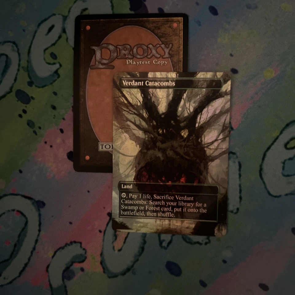 Verdant Catacombs Full Art Foil Fetch Land Play Test Mtg Card - Image 2 of 2