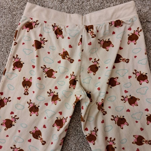 Jerry Leigh Entertainment Just Jimmy Girls S White Pink Teddy Bear Pajama Pants - Picture 4 of 23