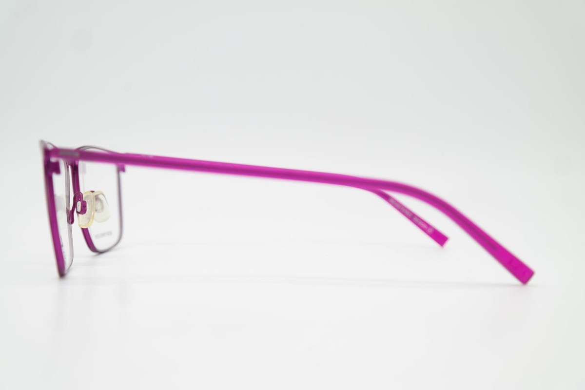 Lunettes Lightec MOREL 7548L Violet Argent Oval Cadre De Lunettes