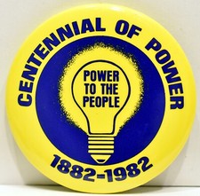 1882 1982 Centennial Of Power Thomas Edison Pearl Street Station New York Pin