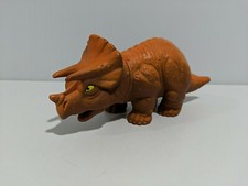 Wendy's Definitely Dinosaurs 1988 Triceratops Orange/Brown Playskool