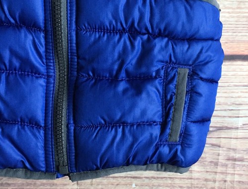 Chaleco Buffer Talla 6 12 Meses Azul Niño Pequeño Antiguo Azul Marino Abrigo Chaqueta Con Capucha Bebé - Imagen 11 de 12
