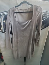 Womens Sexy Velvet Long Sleeve Bodycon Elegant Mini Party Dress Size Large