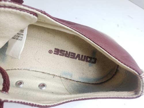 ZAPATILLAS DE CUERO CONVERSE JACK PURCELL DESIGNER UK 8 EU 42.5 PARA HOMBRE ROJO BORGOÑA - Imagen 8 de 12