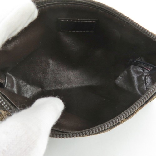 Auth FENDI Made in Italy Zucca Accessory Pouch Brown 2111.7No037-JWU.088 - Picture 9 of 13