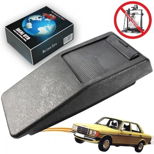 For Mercedes Benz W123 1976-1985 Center Console Storage Box Armrest Black