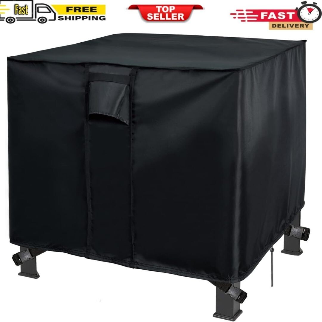 30 X 30 X 25 Inch Square, Waterproof Gas Firepit Table Cover