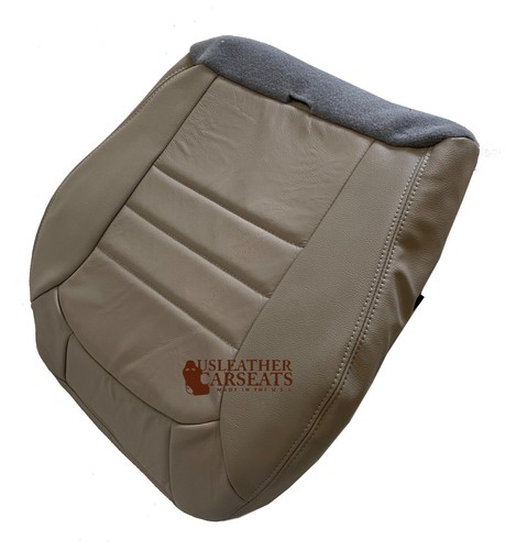 2002-2004 Fits Jeep Liberty Driver Bottom Vinyl Seat Cover in Light Taupe Tan - Picture 5 of 6