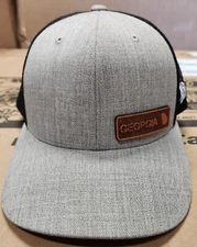 BRANDED BILLS Light Grey and Black Georgia Snapback Trucker Hat Cap