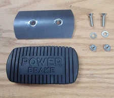 1955 1956 1957 CHEVY POWER BRAKE RUBBER PEDAL PAD CONVERSION KIT  ** USA MADE **