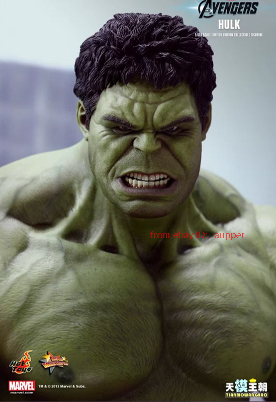 Perfect Hot Toys Mms186 1/6 The Avengers Hulk Actin Figure In