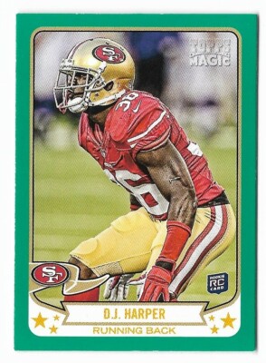 D.J. Harper 2013 Topps Magic Mini Green Border Rookie #117 49ers Parallel NFL