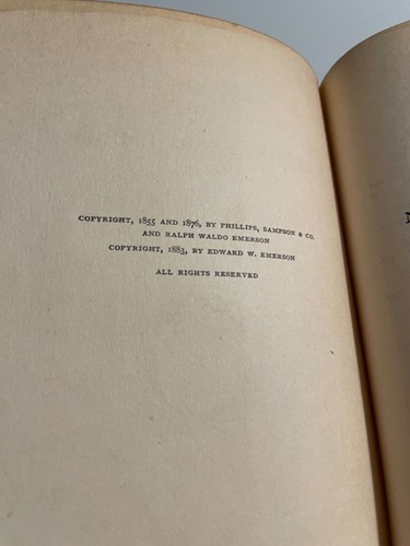 Works of Ralph Waldo Emerson 2 Volumes Nature 1883 Society 1902 Jefferson Press - Picture 7 of 22