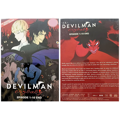 Devilman Crybaby Anime DVD Complete Series 1-10 Uncut Version