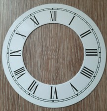 NEW - 4 3/4 Inch Chapter Ring Clock Zone Dial Face - White Roman Num 120mm CR14