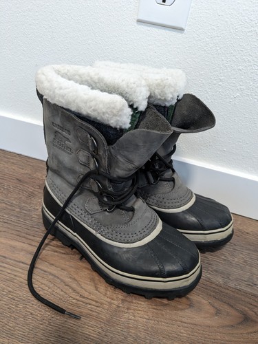 Sorel Caribou Women's waterproof boots - Shale/Stone - US size 7 - 第 2/11 張圖片