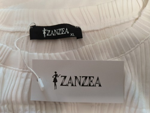 ZANZEA Womens Tank Top White Cap Sleeve Textured Casual Loose Cami Blouse XL New - Picture 5 of 5