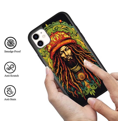 Rasta Lion Flag Weed For Samsung A15 A16 S23 S24 S25 Ultra FE Anti scratch Cover - 第 25/25 張圖片