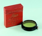 Original Leica 36mm Yellow 1 Filter, Figro, black rim, in original box