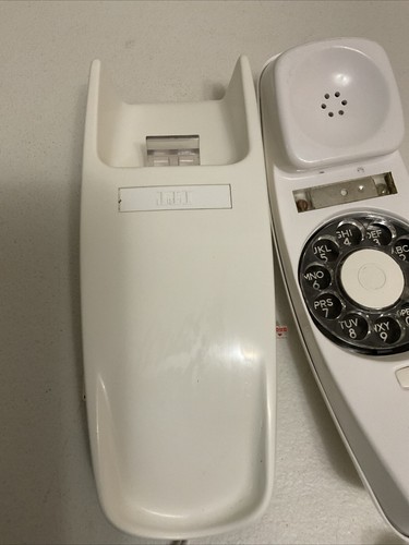 Vintage White Rotary Telephone Landline ITT Wall Phone (untested) - Picture 5 of 13