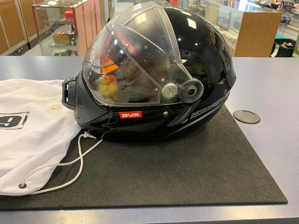 Skidoo bombardier bv2s advanced tec Helmet DOT Certified Black XL Missing Screw - Image 4 of 4