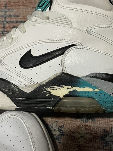 Nike Air Force 180 Mid White Grey Emerald 2012 537330-100 Mens Size 8 - Picture 18 of 22