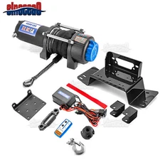 UTV 4500lb 12V Electric Winch Mount Rope Kit For HONDA PIONEER 700/700-4 2014-25