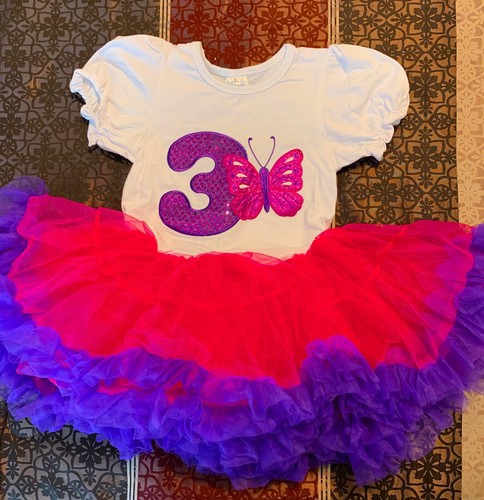 old Fuchsia Pink Party Dress Girl Baby 