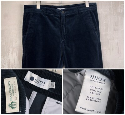 NN07 No Nationality Duca Visconti Di Modrone Corduroy Chino Pants Size 34 x 32