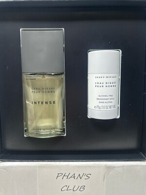 Issey Miyake L'Eau D'Issey Pour Homme Intense EDT + Deodorant Gift Set for Men
