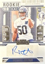 2024 Panini Contenders- Rookie Ticket Auto- Richard Jibunor (RC) Seahawks