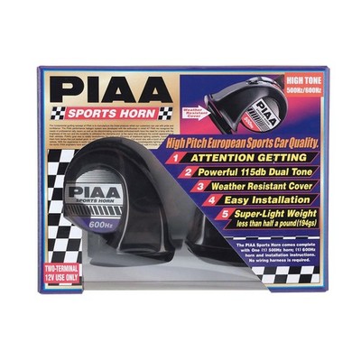 PIAA Sport Horn (Pair) - Dual Tone - High Pitch 500hz/600hz - Motorsport/Rally