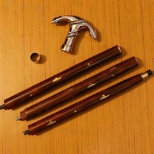 Handmade Style Brass Anchor Head Handle, Wooden Walking Stick Cane Gift