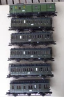 Roco H0 IN Set - 6 X Compartment Passenger Cars Ex Prussia The DRG Epoch 2 Good