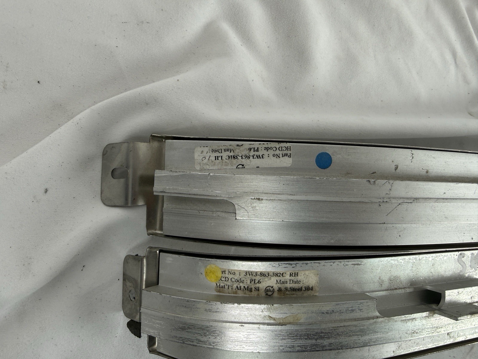 PAIR Door Sill Scuff Plate Cover Panel LEFT & RIGHT  Bentley Continental GT 2005