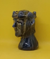 "Barbarian King" - Expensive Original Clay Sculpture. Hand made and glazed.