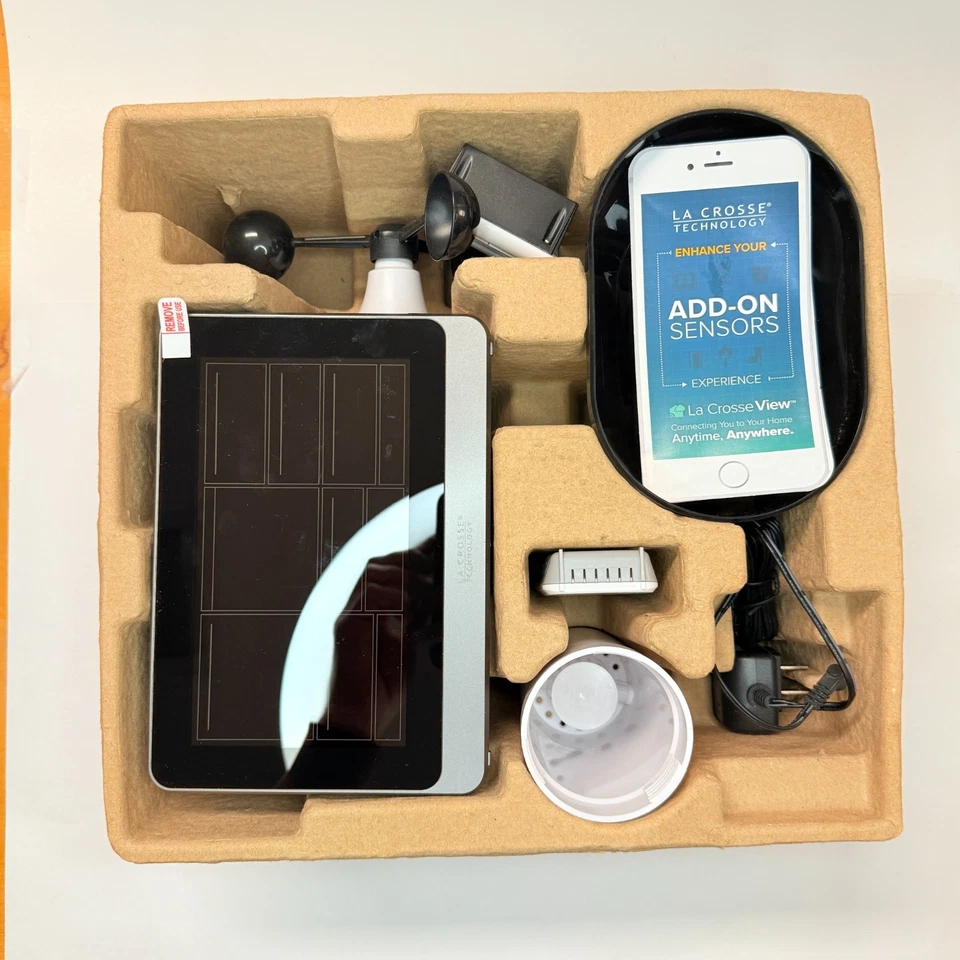 Estación meteorológica de viento La Crosse Technology Wi-Fi AccuWeather - Modelo V30v2 Foto 3 de 4
