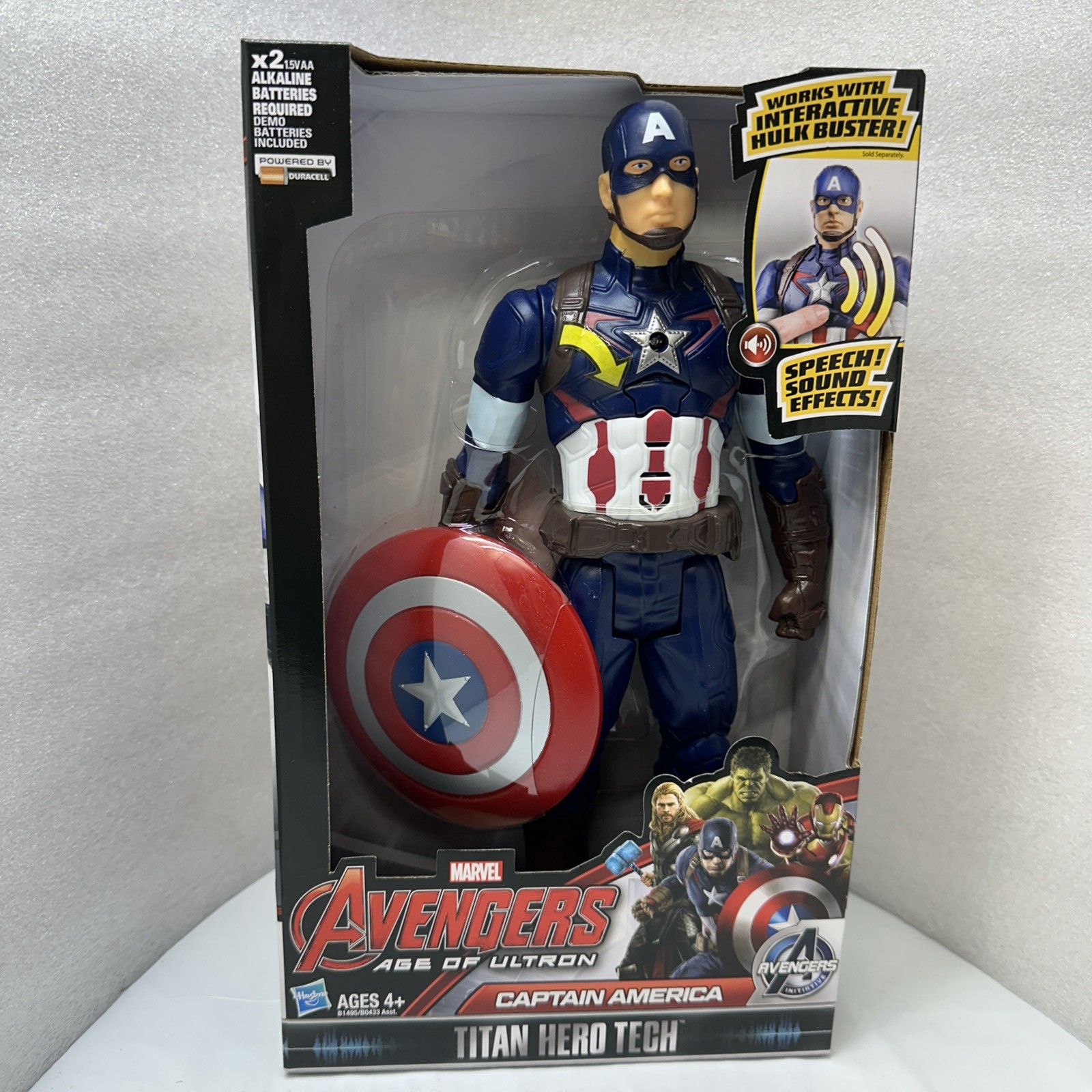 Marvel Avengers Age Of Ultra Capitán América Titan Hero 12" Tech Speech Sound...