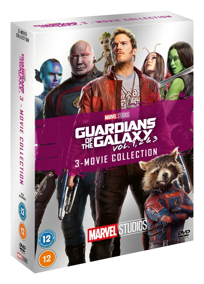 Guardians of the Galaxy: Vol. 1, 2 & 3 - 3 Movie Collection (DVD) Karen Gillan - Image 2 of 2