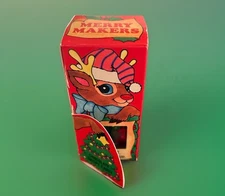 Vintage 1980's Frankford REINDEER Chocolate Crispy Candy Box CHRISTMAS Unopened!